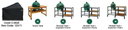 Big Green Egg cover - afdekhoes - EGG Frame en Expansion Frame - Medium, Large en Extra Large