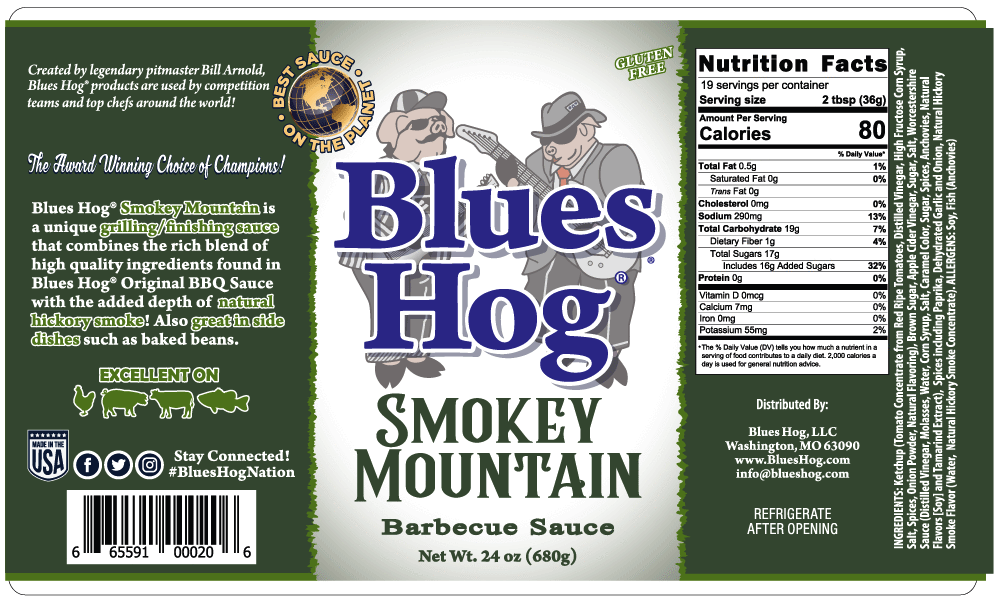 Blues Hog - Smokey Mountain BBQ Sauce - squeeze bottle