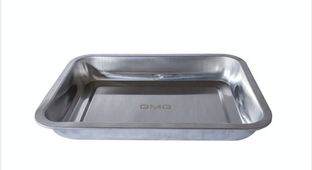 [92-0260] Oldschool BBQ - RVS - BBQ schaal  - 35X30X4 - middenmaat
