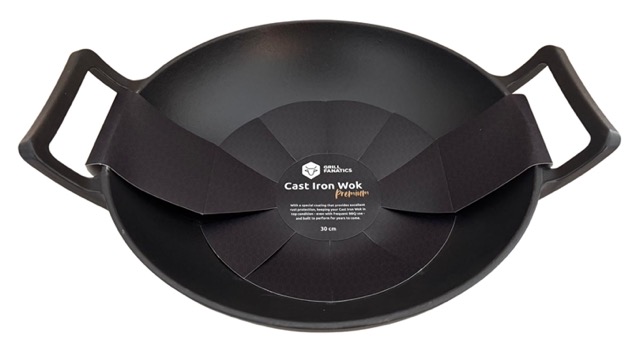 [1510] Grill Fanatics - Premium Cast Iron Wok
