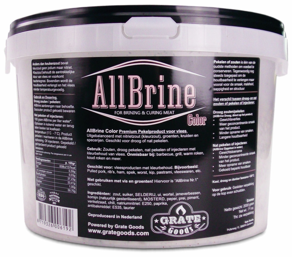 Grate goods - Allbrine Color - emmertje 2kg