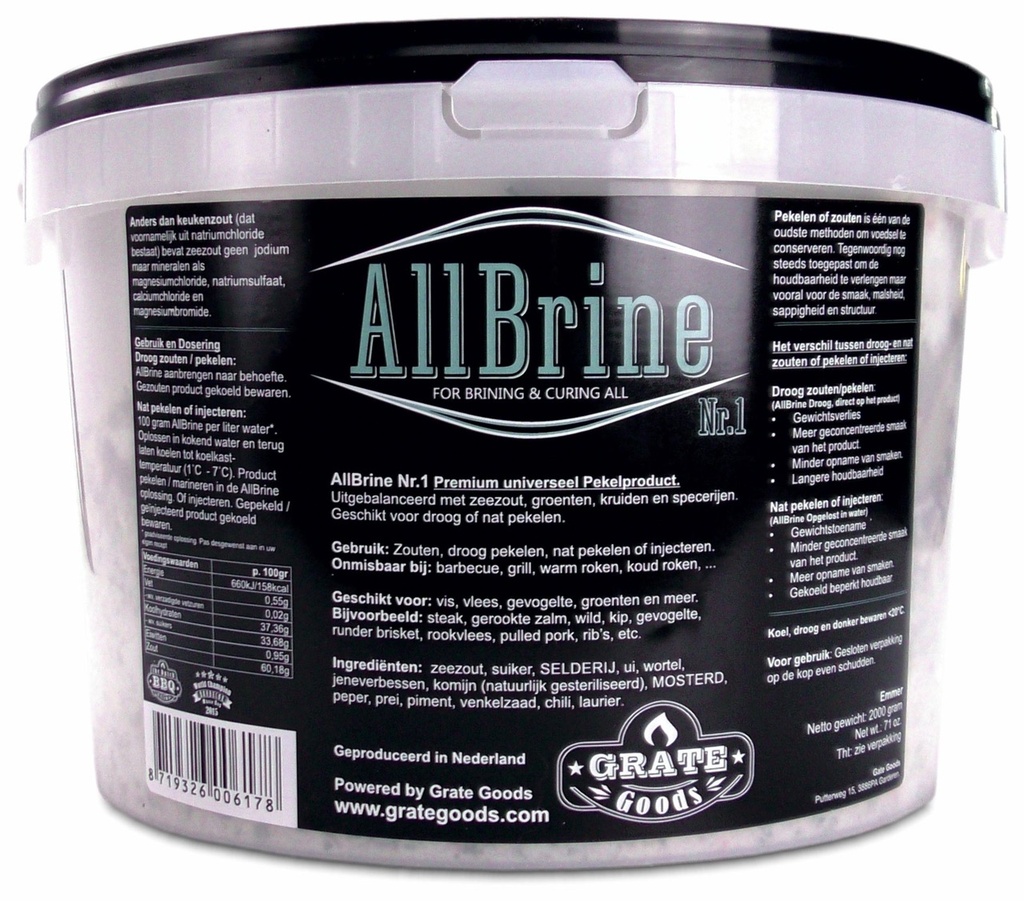 Grate goods - Allbrine Nr.1 - emmertje 2kg