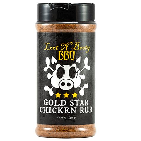 LOOT N’ BOOTY BBQ - Gold Star Chicken rub - 369gr