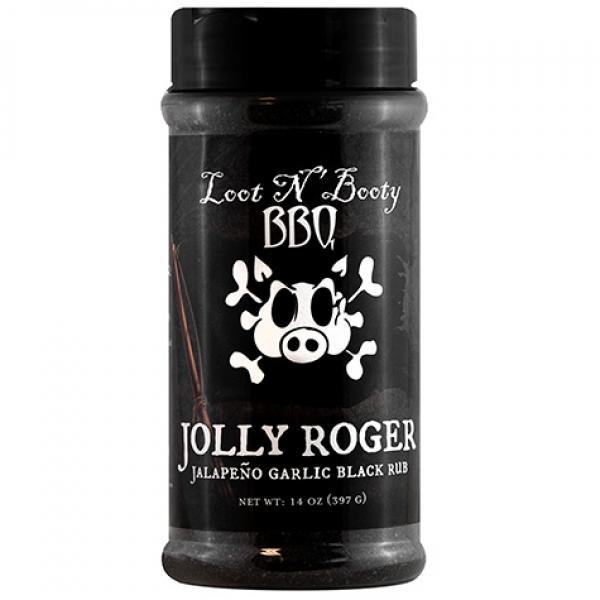 LOOT N’ BOOTY BBQ - Jolly Roger Jalapeno Garlic Black rub - 397gr
