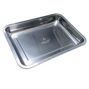 OLDSCHOOL - RVS - BBQ Schaal Large 39,5 x 29,5 cm