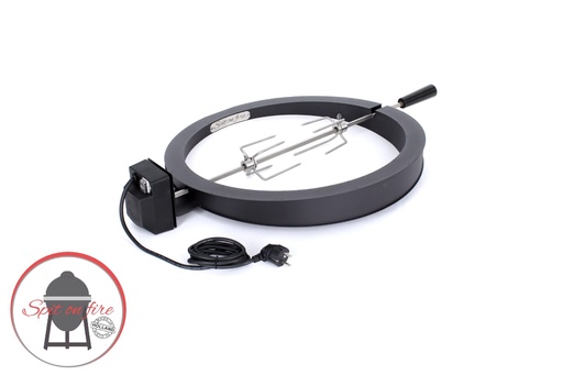 [1001] The Spit on Fire  Large Kamado Rotisserie Ring - 21 inch